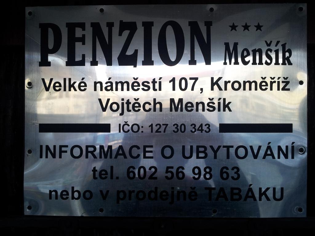 Penzion Mensik Kroměříž Eksteriør billede